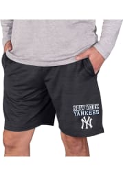 New York Yankees Mens Charcoal Bullseye Shorts
