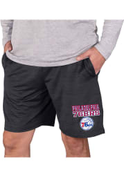 Philadelphia 76ers Mens Charcoal Bullseye Shorts
