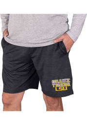 LSU Tigers Mens Charcoal Bullseye Shorts