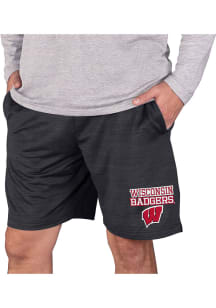 Mens Wisconsin Badgers Charcoal Concepts Sport Bullseye Shorts