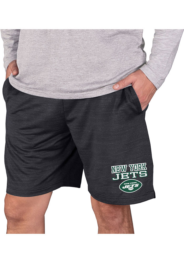 New York Jets Mens Charcoal Bullseye Shorts