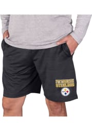 Pittsburgh Steelers Mens Charcoal Bullseye Shorts