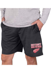 Detroit Red Wings Mens Charcoal Bullseye Shorts