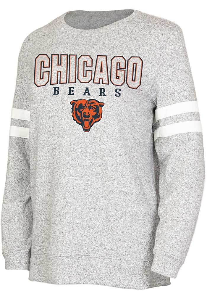 Chicago Bears Bears Womens Grey Cozy Long Sleeve Crew Sweatshirt