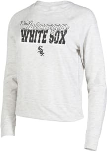 Chicago White Sox Womens Oatmeal Mainstream Crew Sweatshirt