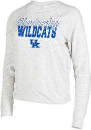 Kentucky Wildcats Womens Oatmeal Mainstream Crew Sweatshirt