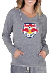 New York Red Bulls Womens Grey Mainstream Terry Hooded Sweatshirt