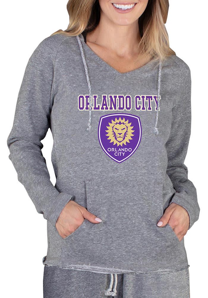 Orlando City SC Womens Grey Mainstream Terry Hooded Sweatshirt