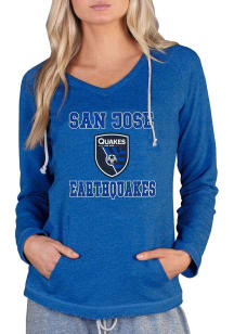Concepts Sport San Jose Earthquakes Womens Blue Mainstream Terry Hooded Sweatshirt