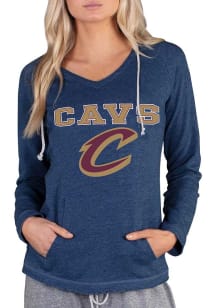 Concepts Sport Cleveland Cavaliers Womens Navy Blue Mainstream Terry Hooded Sweatshirt
