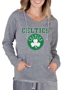 Concepts Sport Boston Celtics Womens Grey Mainstream Terry Hooded Sweatshirt