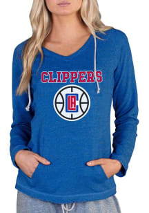 Concepts Sport Los Angeles Clippers Womens Blue Mainstream Terry Hooded Sweatshirt