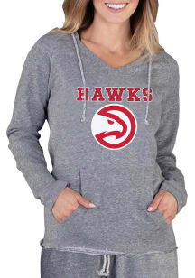 Concepts Sport Atlanta Hawks Womens Grey Mainstream Terry Hooded Sweatshirt