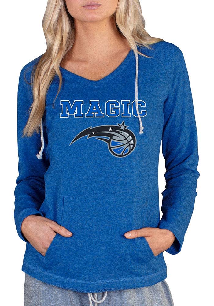 Orlando Magic Womens Blue Mainstream Terry Hooded Sweatshirt