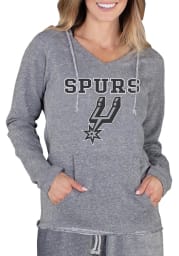 San Antonio Spurs Womens Grey Mainstream Terry Hooded Sweatshirt