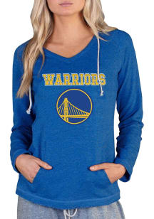 Concepts Sport Golden State Warriors Womens Blue Mainstream Terry Hooded Sweatshirt