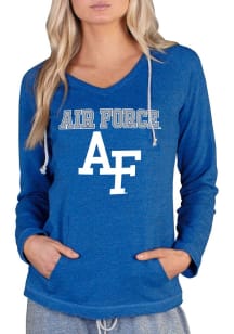 Concepts Sport Air Force Falcons Womens Blue Mainstream Terry Hooded Sweatshirt