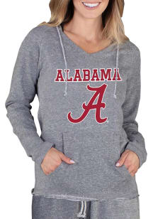 Concepts Sport Alabama Crimson Tide Womens Grey Mainstream Terry Hooded Sweatshirt