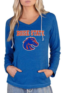 Concepts Sport Boise State Broncos Womens Blue Mainstream Terry Hooded Sweatshirt