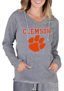 Concepts Sport Clemson Tigers Womens Grey Mainstream Terry Hooded Sweatshirt