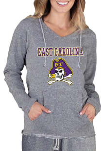 Concepts Sport East Carolina Pirates Womens Grey Mainstream Terry Hooded Sweatshirt