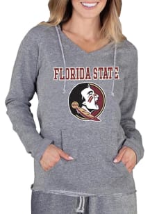 Concepts Sport Florida State Seminoles Womens Grey Mainstream Terry Hooded Sweatshirt
