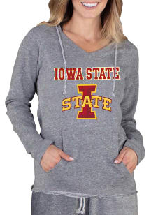 Concepts Sport Iowa State Cyclones Womens Grey Mainstream Terry Hooded Sweatshirt