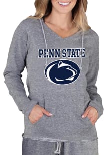 Concepts Sport Penn State Nittany Lions Womens Grey Mainstream Terry Hooded Sweatshirt