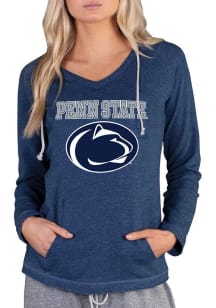 Concepts Sport Penn State Nittany Lions Womens Navy Blue Mainstream Terry Hooded Sweatshirt