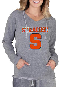 Concepts Sport Syracuse Orange Womens Grey Mainstream Terry Hooded Sweatshirt