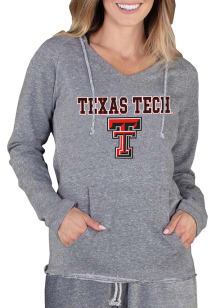 Concepts Sport Texas Tech Red Raiders Womens Grey Mainstream Terry Hooded Sweatshirt