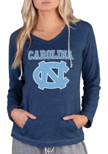 Concepts Sport North Carolina Tar Heels Womens Navy Blue Mainstream Terry Hooded Sweatshirt