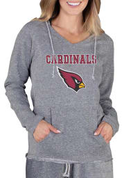Arizona Cardinals Womens Grey Mainstream Terry Hooded Sweatshirt