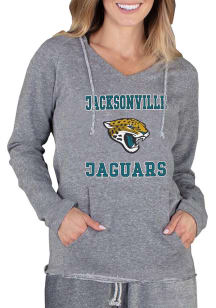 Concepts Sport Jacksonville Jaguars Womens Grey Mainstream Terry Hooded Sweatshirt
