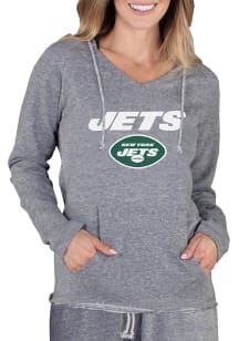 Concepts Sport New York Jets Womens Grey Mainstream Terry Hooded Sweatshirt