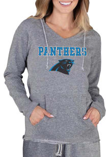 Concepts Sport Carolina Panthers Womens Grey Mainstream Terry Hooded Sweatshirt