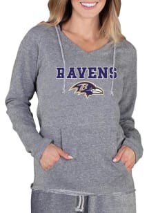 Concepts Sport Baltimore Ravens Womens Grey Mainstream Terry Hooded Sweatshirt