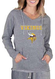 Minnesota Vikings Womens Grey Mainstream Terry Hooded Sweatshirt
