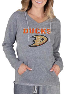 Concepts Sport Anaheim Ducks Womens Grey Mainstream Terry Hooded Sweatshirt