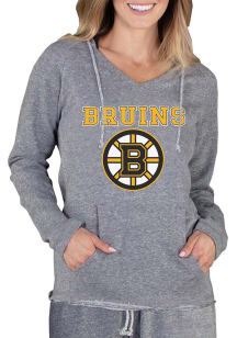 Concepts Sport Boston Bruins Womens Grey Mainstream Terry Hooded Sweatshirt