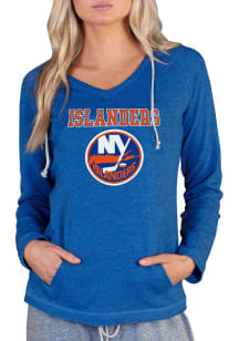 Concepts Sport New York Islanders Womens Blue Mainstream Terry Hooded Sweatshirt