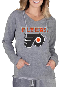 Concepts Sport Philadelphia Flyers Womens Grey Mainstream Terry Hooded Sweatshirt