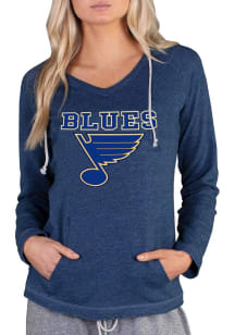 Concepts Sport St Louis Blues Womens Navy Blue Mainstream Terry Hooded Sweatshirt