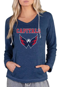 Concepts Sport Washington Capitals Womens Navy Blue Mainstream Terry Hooded Sweatshirt