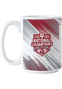 Indiana Hoosiers CFP National Champions 2025 15oz Schedule Ceramic Mug - White