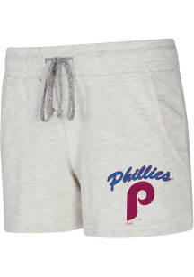 Philadelphia Phillies Womens Oatmeal Mainstream Shorts