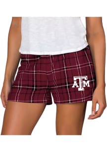Concepts Sport Texas A&amp;M Aggies Womens Black Ultimate Flannel Shorts