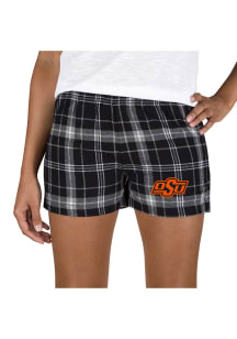 Concepts Sport Oklahoma State Cowboys Womens Grey Ultimate Flannel Shorts