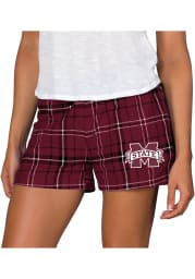 Mississippi State Bulldogs Womens Black Ultimate Flannel Shorts