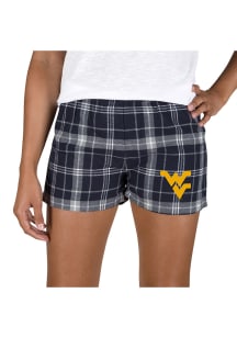 Concepts Sport West Virginia Mountaineers Womens Grey Ultimate Flannel Shorts